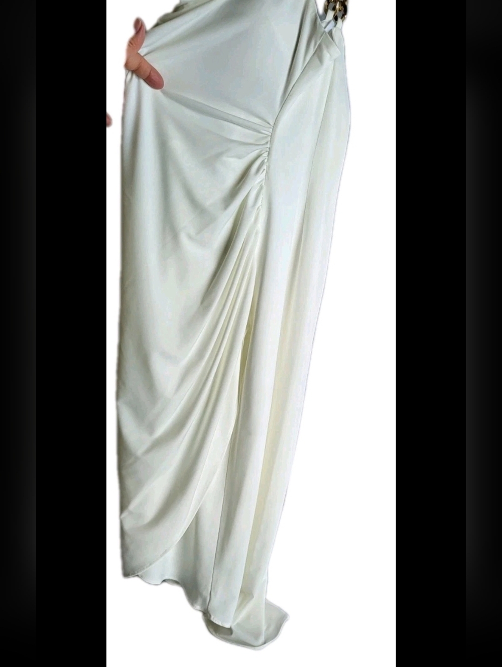Guess Cowlneck Chain Strap Women's Strap Sheath Dress - Picture 9 of 9